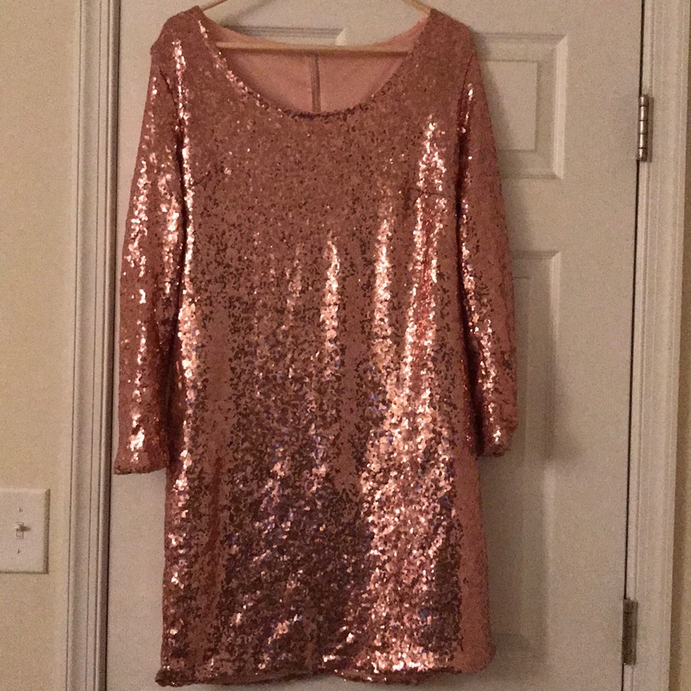 Rose gold dress